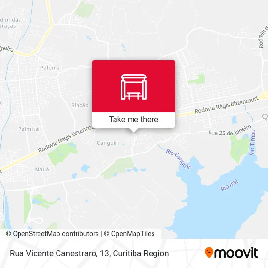 Rua Vicente Canestraro, 13 map