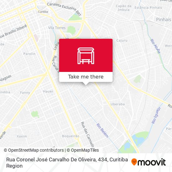 Mapa Rua Coronel José Carvalho De Oliveira, 434