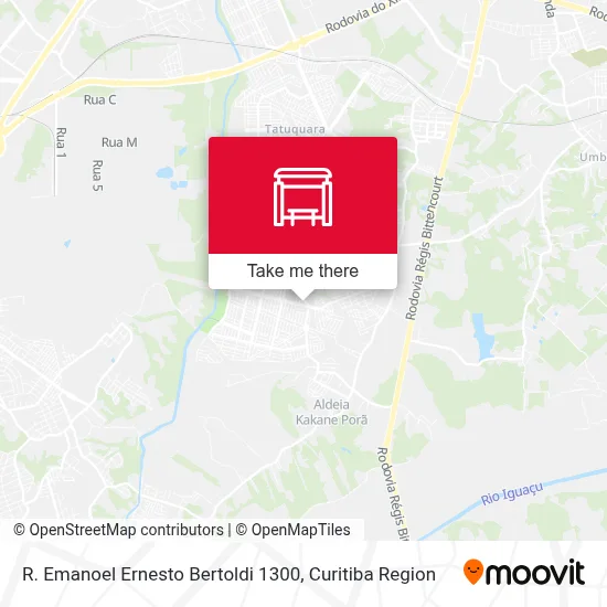 R. Emanoel Ernesto Bertoldi 1300 map