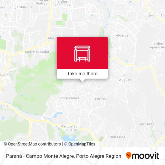 Paraná - Campo Monte Alegre map
