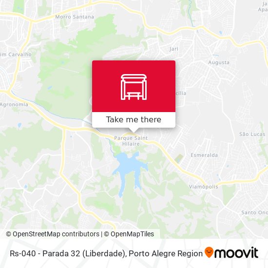 Mapa Rs-040 - Parada 32 (Liberdade)