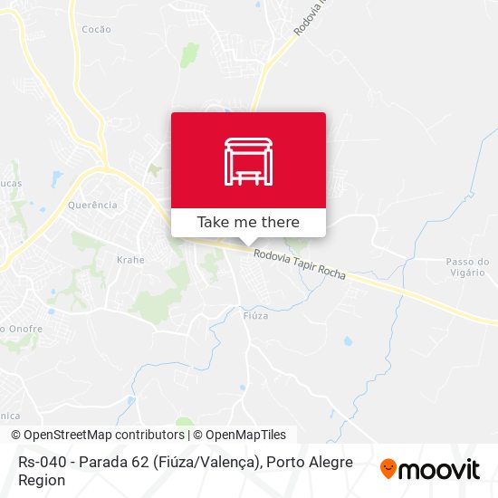 Rs-040 - Parada 62 (Fiúza / Valença) map