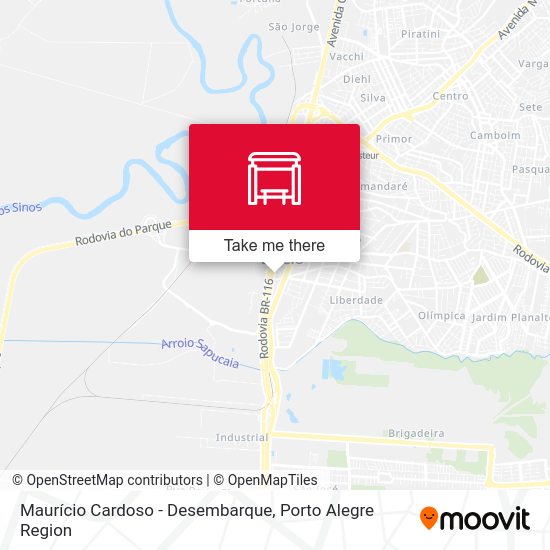 Maurício Cardoso - Desembarque map