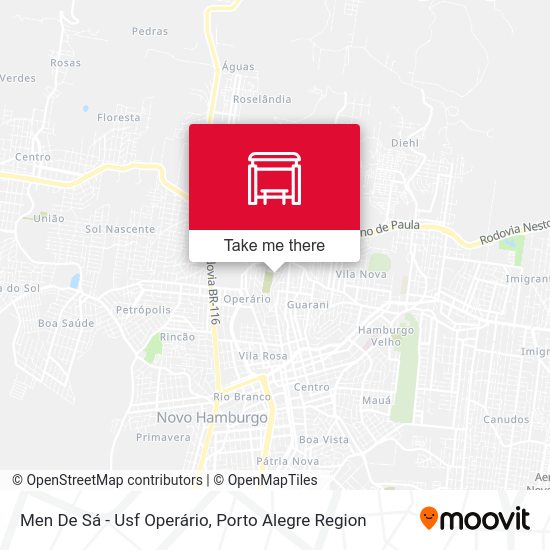 Men De Sá - Usf Operário map