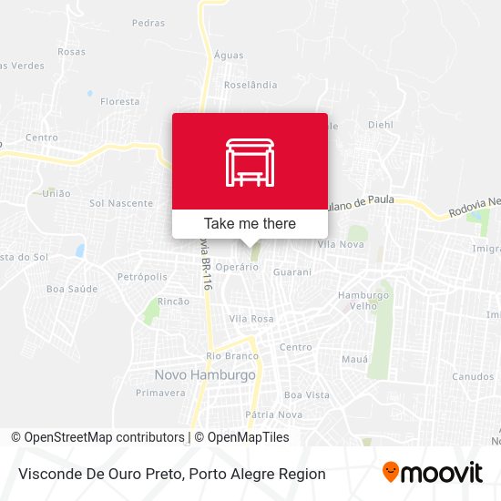 Visconde De Ouro Preto map