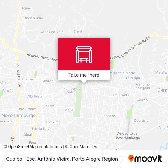 Guaíba - Esc. Antônio Vieira map