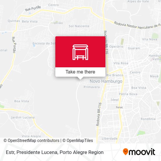 Estr, Presidente Lucena map