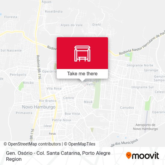 Gen. Osório - Col. Santa Catarina map