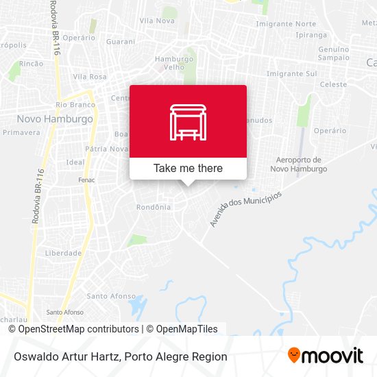 Oswaldo Artur Hartz map