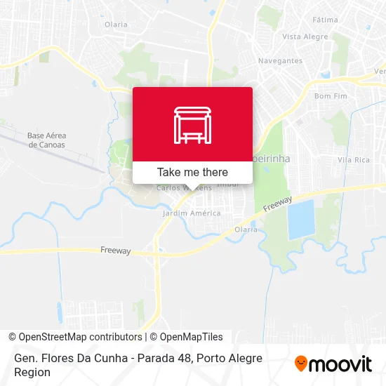 Gen. Flores Da Cunha - Parada 48 map