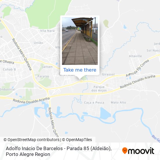 Mapa Adolfo Inácio De Barcelos - Parada 85 (Aldeião)