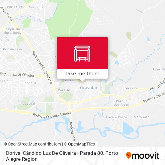 Mapa Dorival Cândido Luz De Oliveira - Parada 80