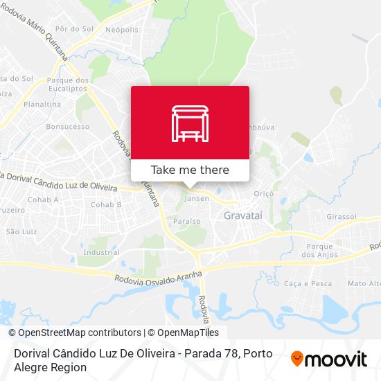 Mapa Dorival Cândido Luz De Oliveira - Parada 78