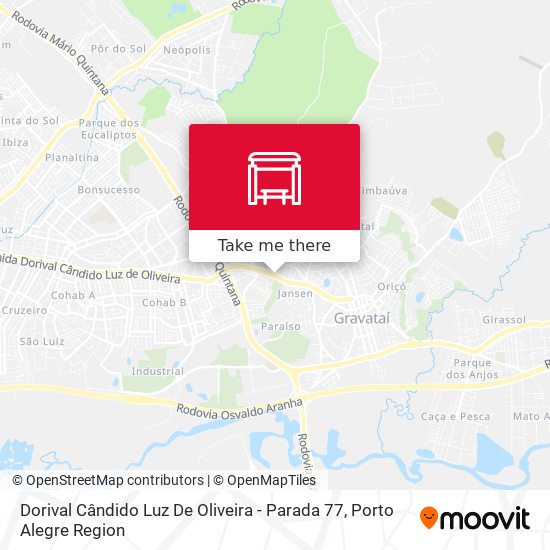 Mapa Dorival Cândido Luz De Oliveira - Parada 77