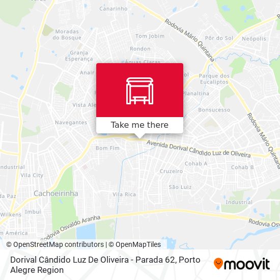 Mapa Dorival Cândido Luz De Oliveira - Parada 62