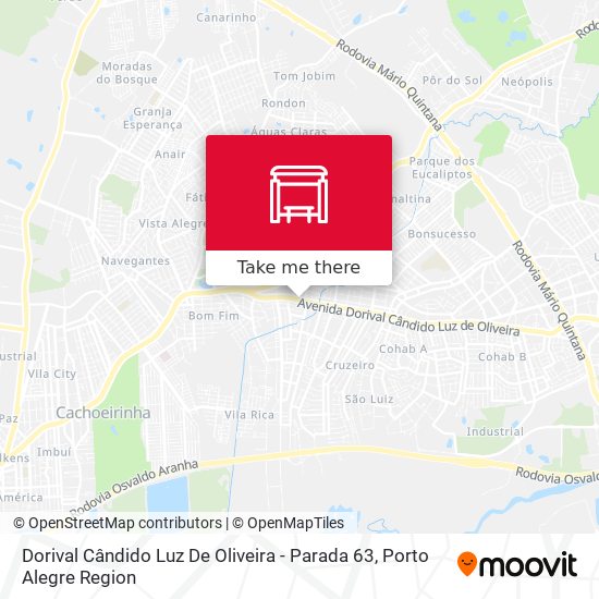 Dorival Cândido Luz De Oliveira - Parada 63 map