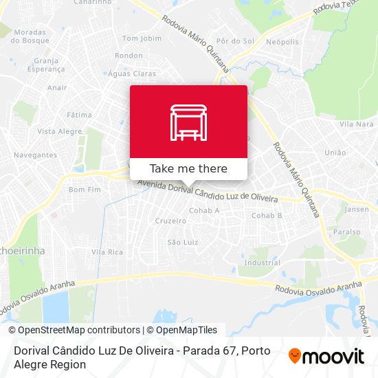 Dorival Cândido Luz De Oliveira - Parada 67 map