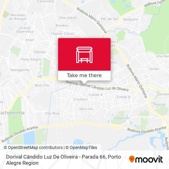 Mapa Dorival Cândido Luz De Oliveira - Parada 66