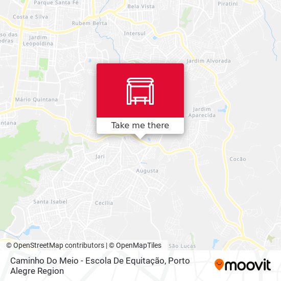 Caminho Do Meio - Escola De Equitação map