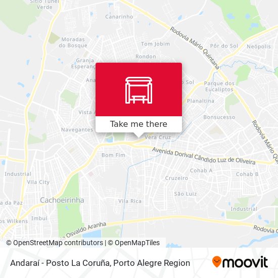 Andaraí - Posto La Coruña map