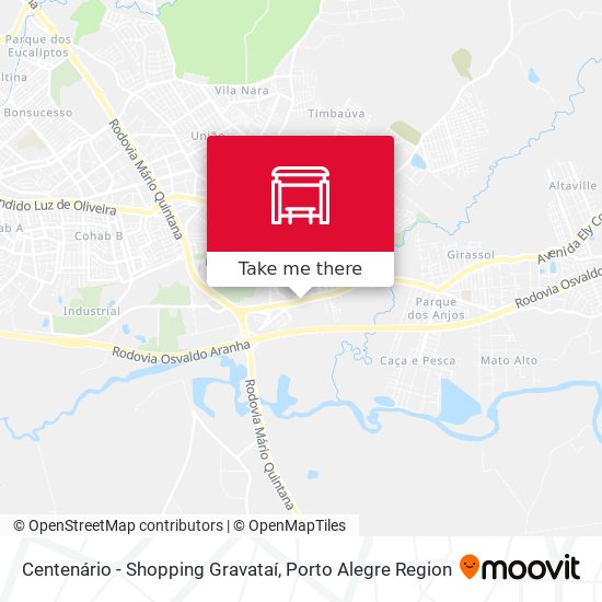 Centenário - Shopping Gravataí map