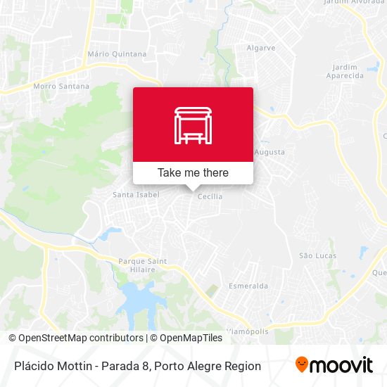 Plácido Mottin - Parada 8 map