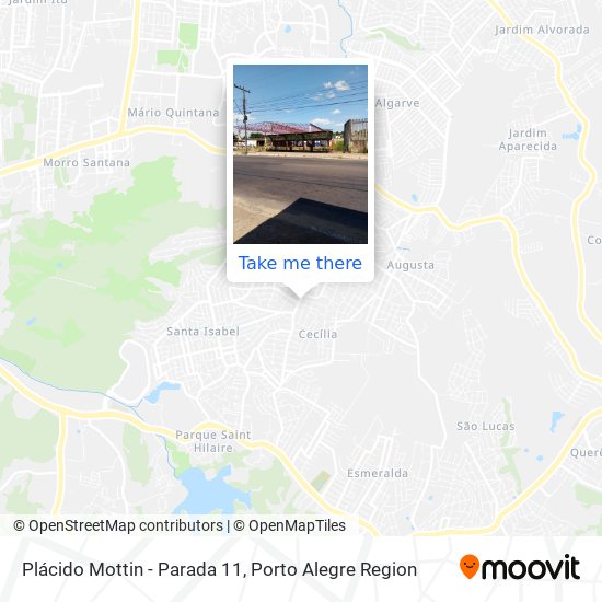 Plácido Mottin - Parada 11 map
