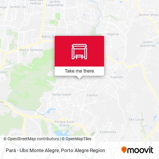 Pará - Ubs Monte Alegre map