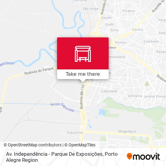 Av. Independência - Parque De Exposições map