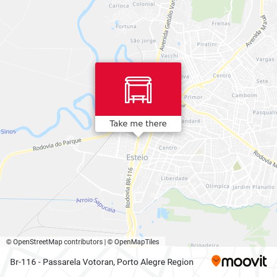 Br-116 - Passarela Votoran map