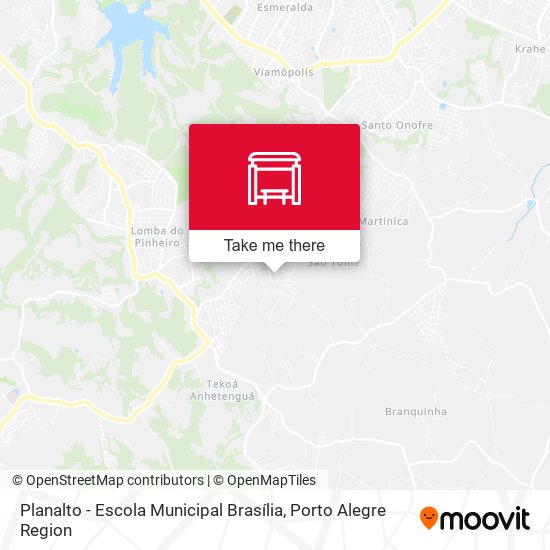 Planalto - Escola Municipal Brasília map
