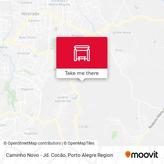 Caminho Novo - Jd. Cocão map