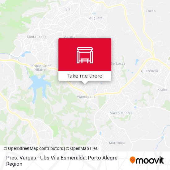 Pres. Vargas - Ubs Vila Esmeralda map