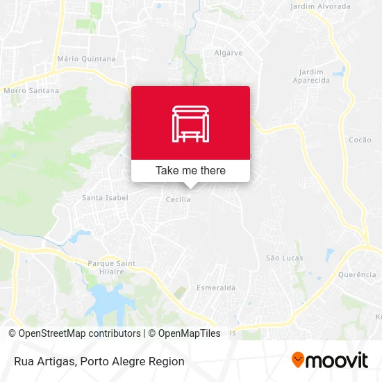 Rua Artigas map