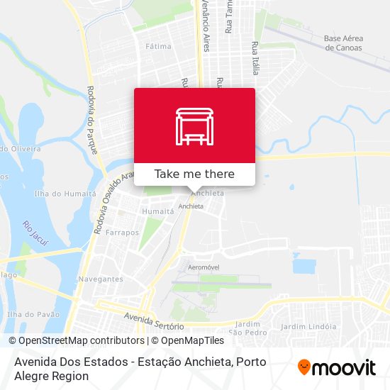 Avenida Dos Estados - Estação Anchieta map