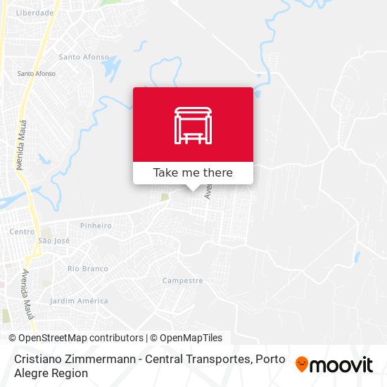 Cristiano Zimmermann - Central Transportes map