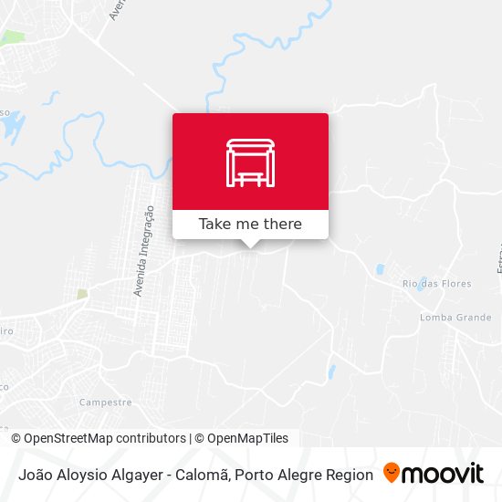 João Aloysio Algayer - Calomã map