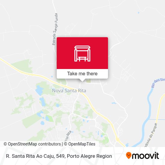 R. Santa Rita Ao Caju, 549 map