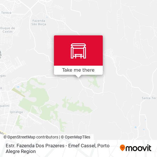 Estr. Fazenda Dos Prazeres - Emef Cassel map