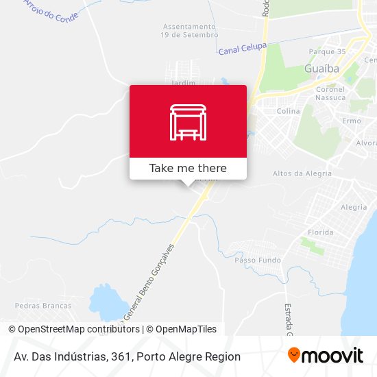 Av. Das Indústrias, 361 map