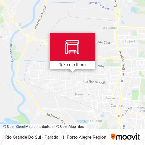 Rio Grande Do Sul - Parada 11 map