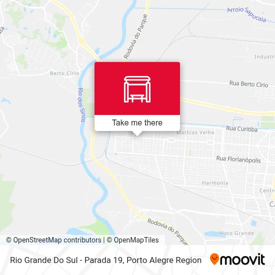 Rio Grande Do Sul - Parada 19 map