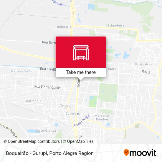 Boqueirão - Gurupi map
