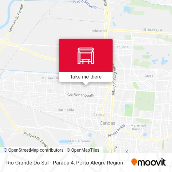 Rio Grande Do Sul - Parada 4 map