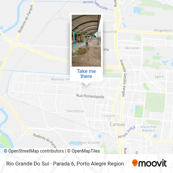 Rio Grande Do Sul - Parada 6 map