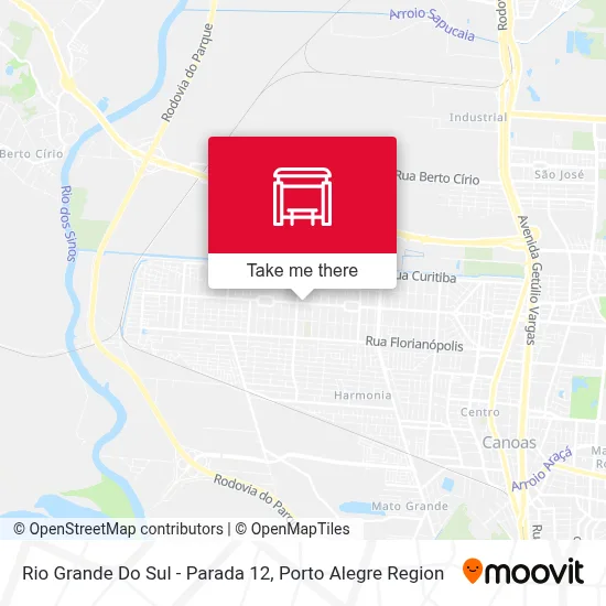 Rio Grande Do Sul - Parada 12 map