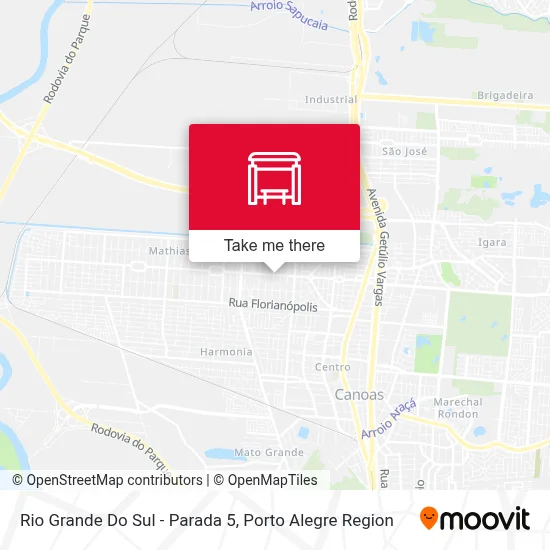 Rio Grande Do Sul - Parada 5 map