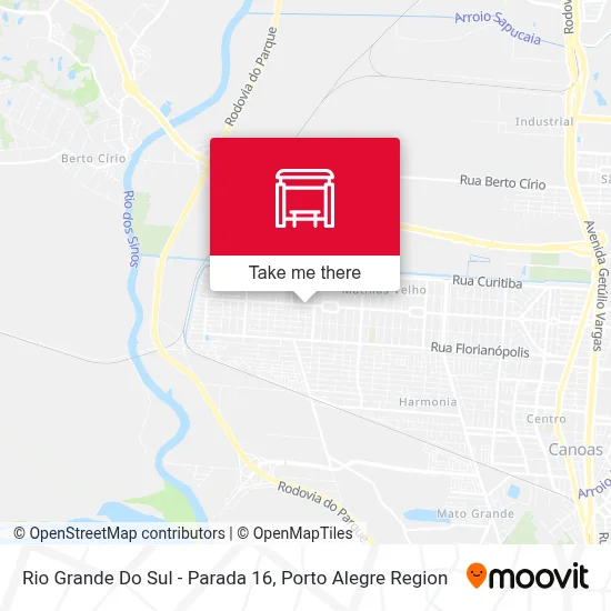 Rio Grande Do Sul - Parada 16 map