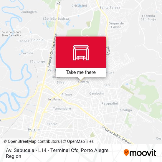 Av. Sapucaia - L14 - Terminal Cfc map