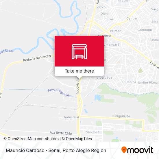 Maurício Cardoso - Senai map
